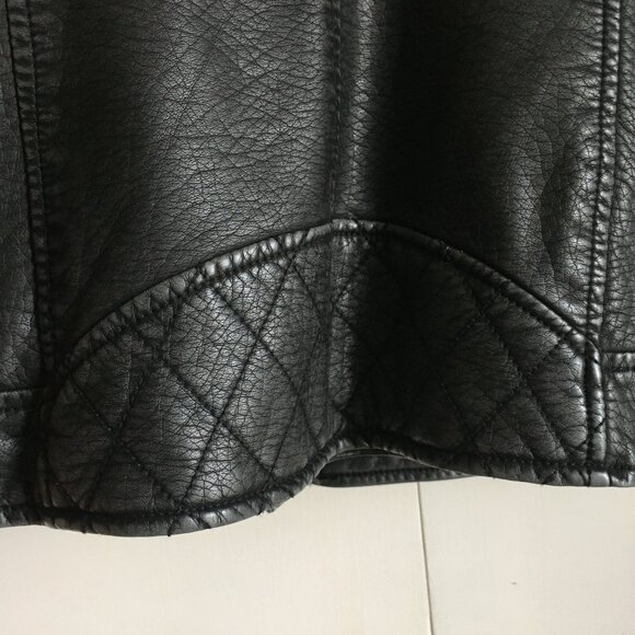 Point Zero Nicole Benisti Vegan Leather Moto Jacket - Picture 8 of 16